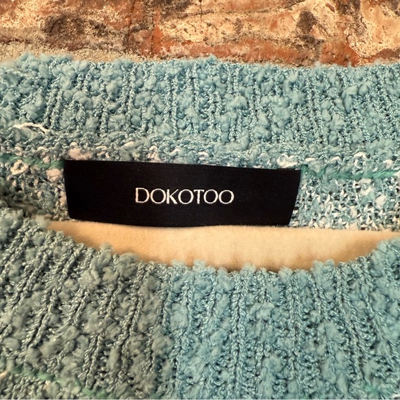 Floral Patterned Green Textured Sweater - Picture 3 of 5